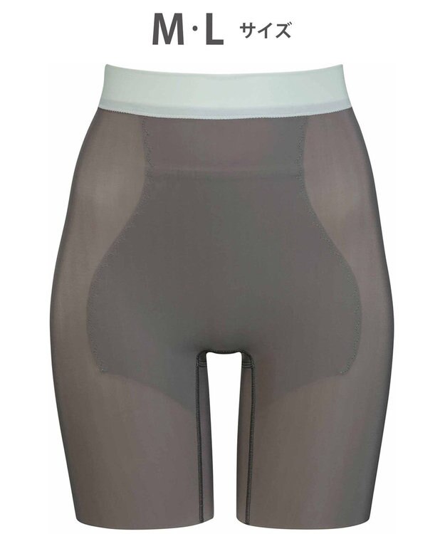 WACOAL ガードル 温活 ポイント保温(腹部・仙骨部・そけい部) アウターにひびきにくい ロング丈 レディース GRC640 /ワコール グレー