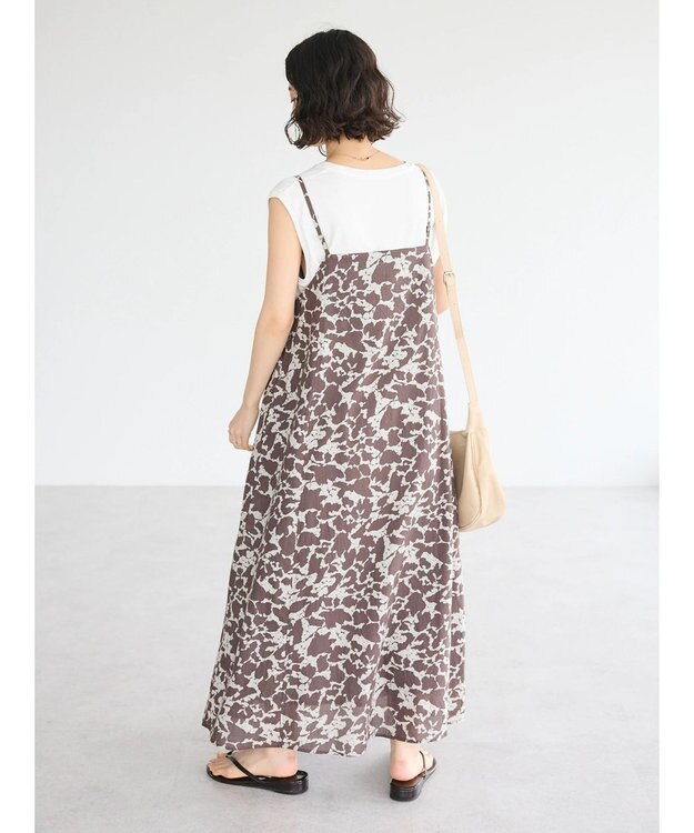 CRAFT STANDARD BOUTIQUE インド綿総柄キャミワンピース Brown