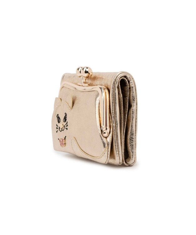 ANNA SUI TITIソフト 口金二つ折り財布 ゴールド