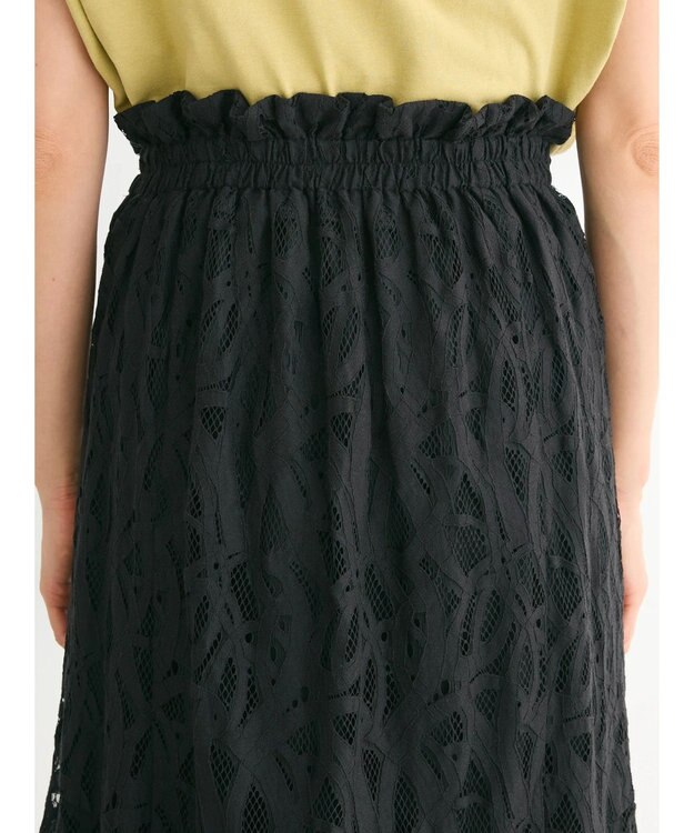 Green Parks ・ＥＬＥＮＣＡＲＥ　ＤＵＥ　レースマーメイドスカート Black