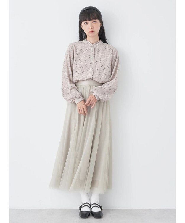 earth music&ecology ２ＷＡＹフリルブラウス Dot