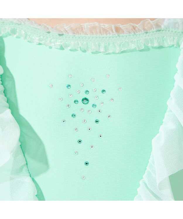 Chacott スカート付レオタード シーグリーン