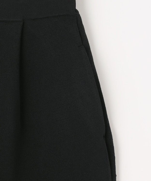 組曲 【組曲×setsuko sagittaire】AMOSSAニットタックパンツ ブラック系