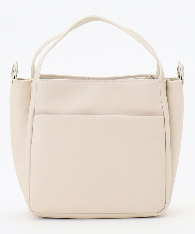 Y'SACCS カウレザー すっきり2wayミニトート アイボリー