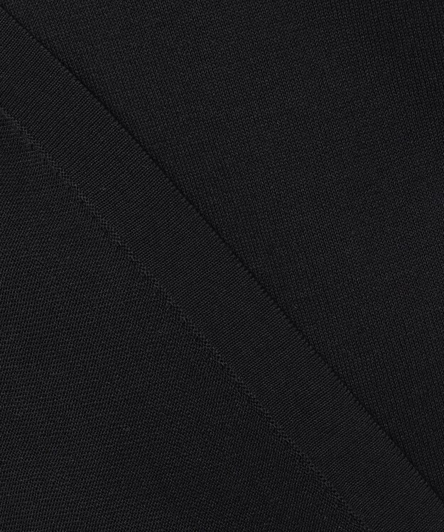 23区 【エステータ】シアーニット 5分袖ドレープ ブラック系