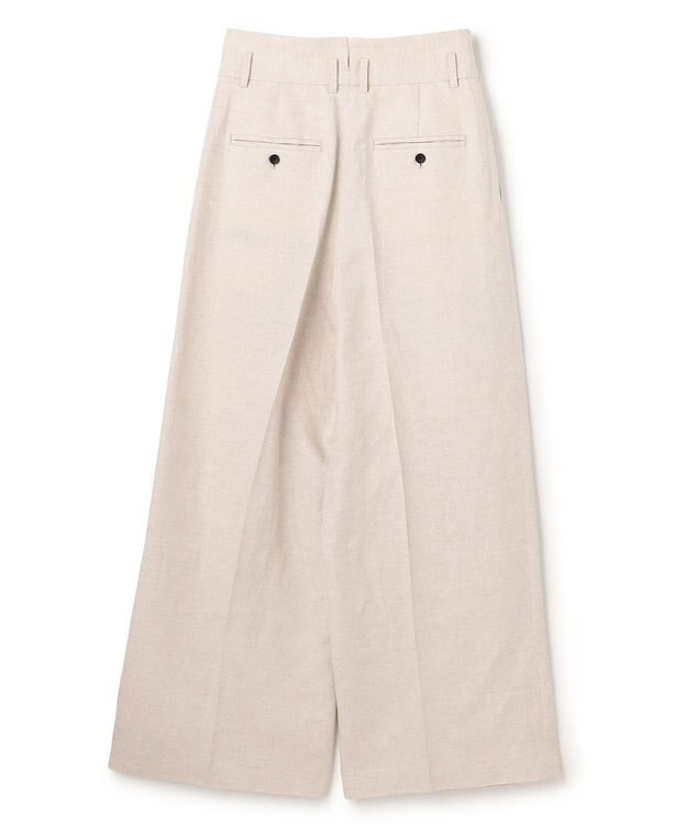 uncrave リヨセルライトリネン ワイドトラウザー フラックス