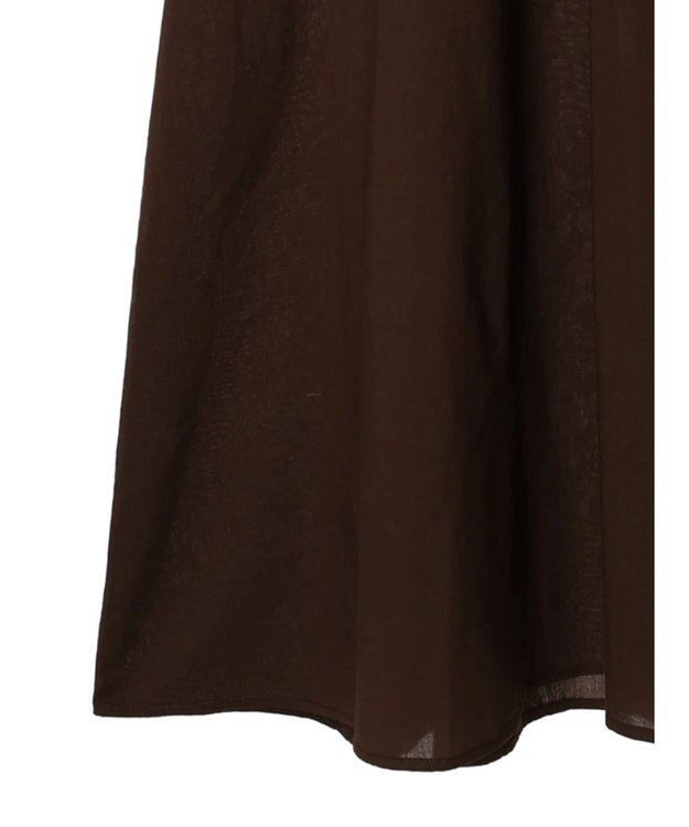 CRAFT STANDARD BOUTIQUE インド綿オープンカラーワンピース Brown