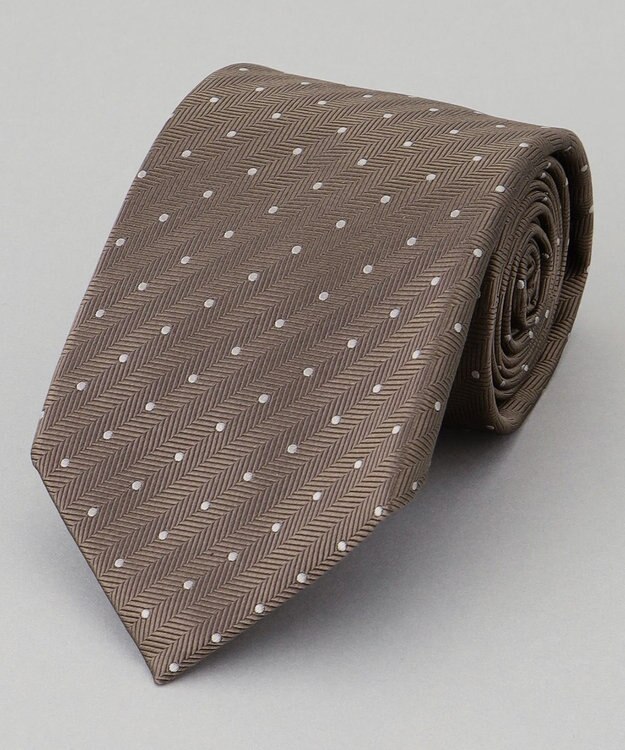 GOTAIRIKU GOTAIRIKU別注【日本製】シルク ネクタイ_小ドット ベージュ系8