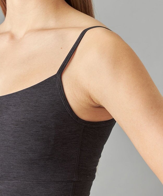 Chacott Peach Mokuブラトップ ダークグレー杢