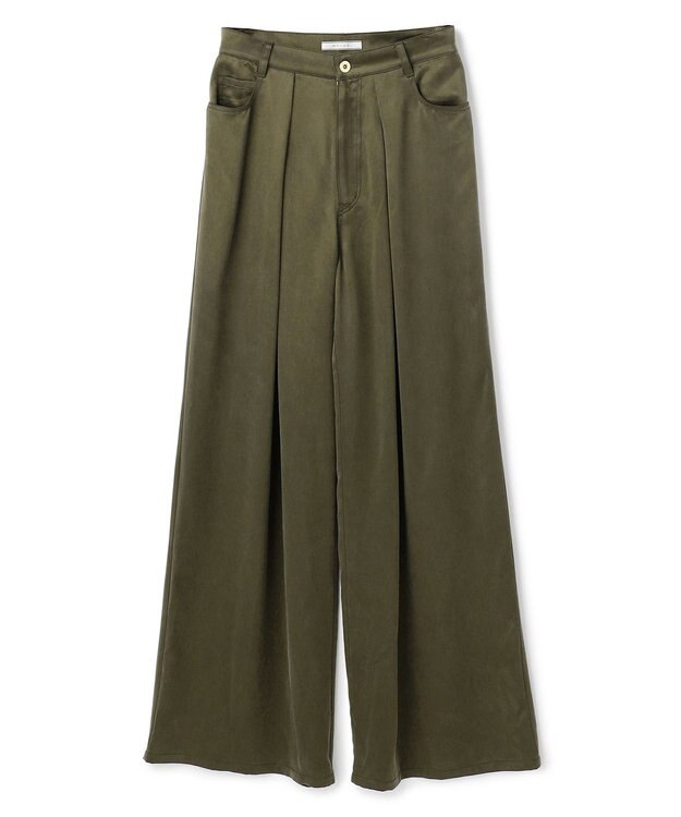 BEIGE， FRANKLIN / ドレープタックワイドパンツ Khaki