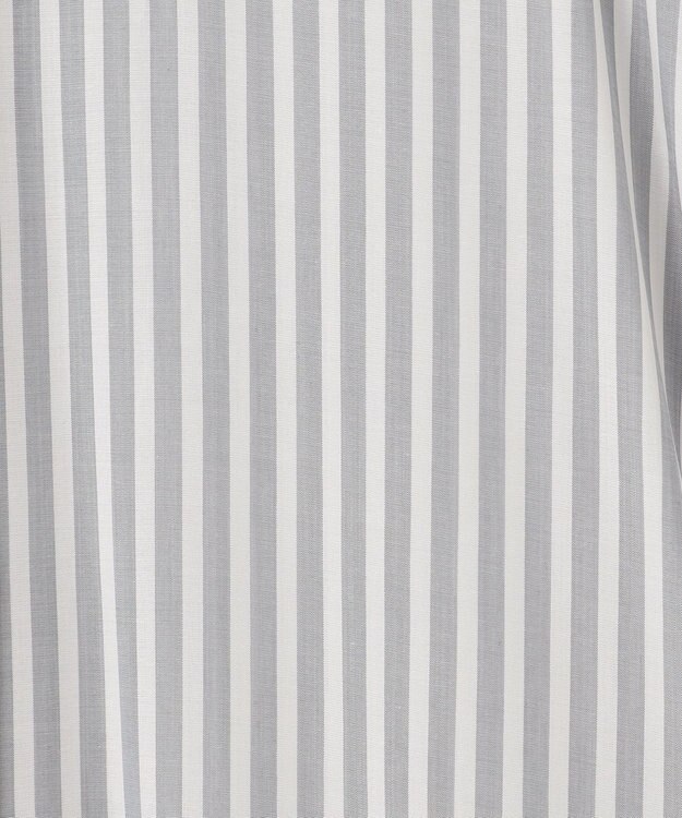 ICB 【接触冷感・洗える】 キュプラローンストライプ ワンピース ティールグレーストライプ系