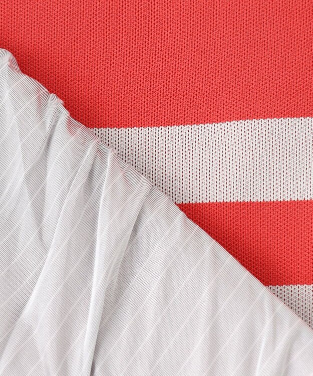 23区GOLF 【MEN】【洗える】カラーブロック 裏付き ニット ローズ系1