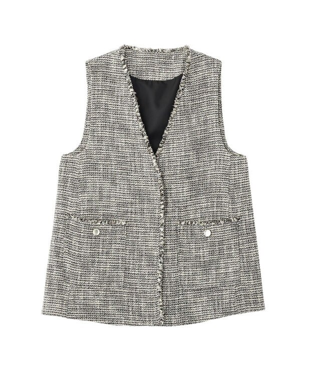 YECCA VECCA ツイードジレ Mix