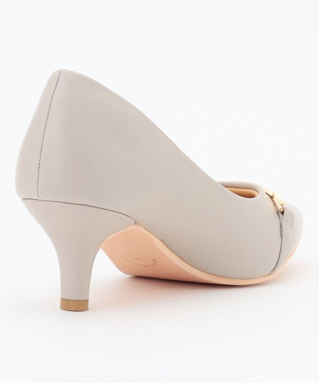 ANY SIS 【22.5cm~24.5cm】ビット付きレディライク パンプス ライトグレー