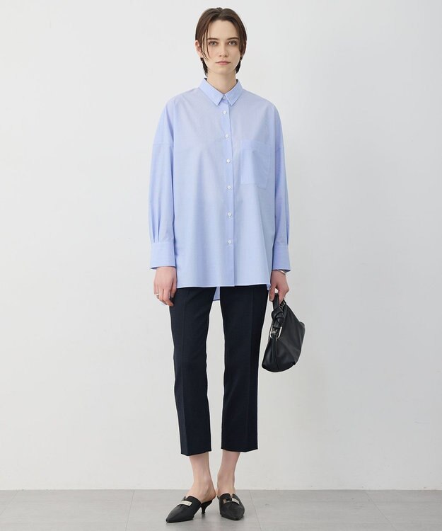 ICB 【先行予約】 クリーンブロード ポンチョシャツ ブルーストライプ