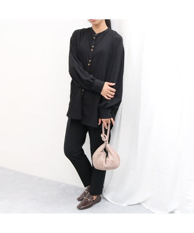 UNBILLION カシュカシュ cachecache / ラインストーン三日月ショルダー ブロンズ