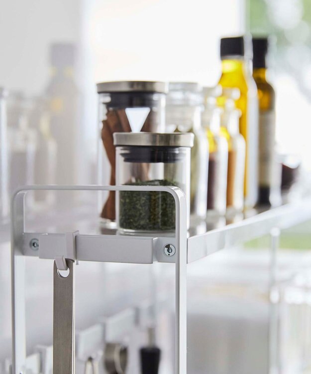 tower コンロサイドラック タワー ホワイト ホワイト