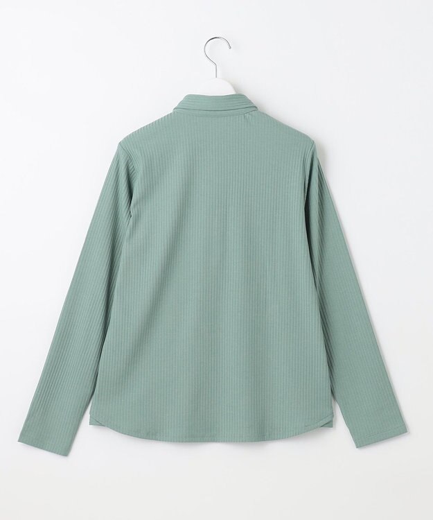 23区GOLF 飽きずに使えるベーシックアイテム【WOMEN】】 リブポロシャツ ライトグリーン系