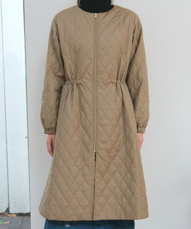 Tiaclasse 中綿キルティングコート ベージュ