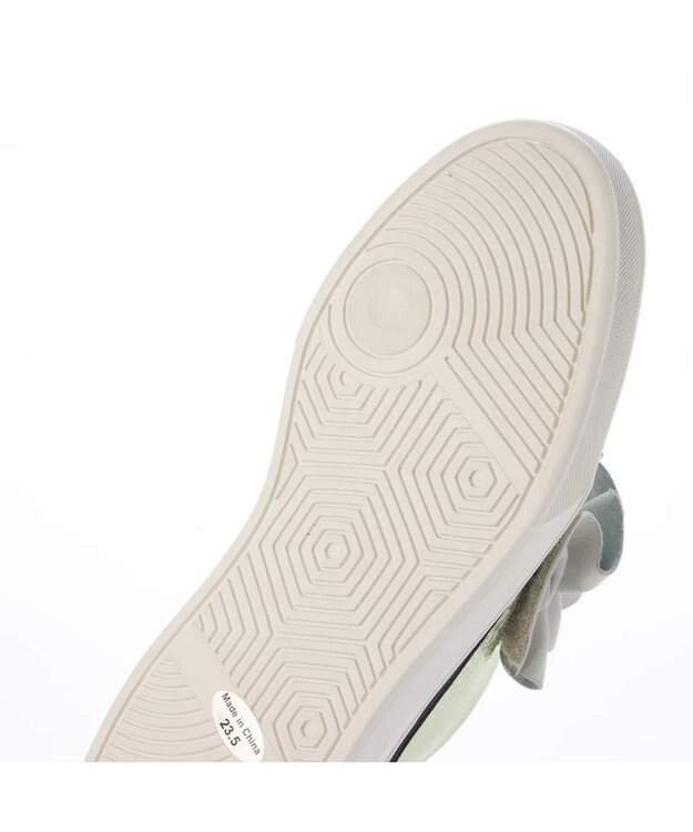 MODE ET JACOMO <D'ICI>フリルベルクロスニーカー イエローメタリック