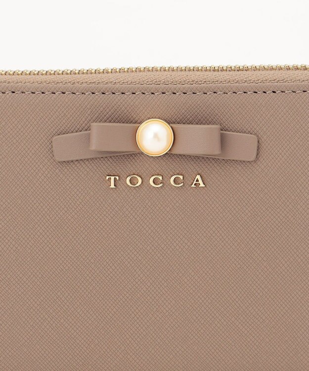 TOCCA PEARL KNOT LONGWALLET 長財布 ベージュ系