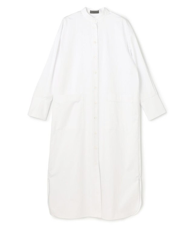 uncrave コットンクロスプレーン シャツワンピース オフ