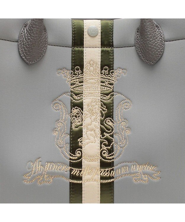 A.D.M.J. 【魔法の様に軽い】イタリアンファブリック/マジックライト/センターリボントートM グリス