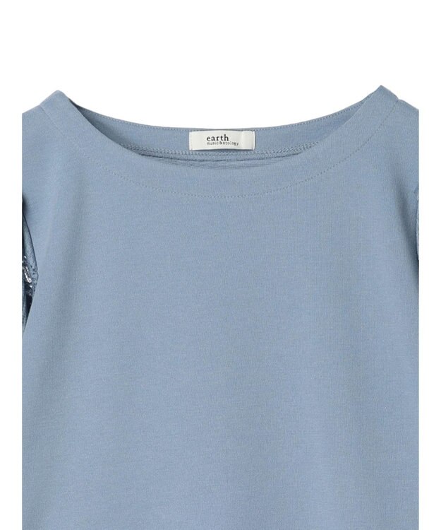 earth music&ecology フレア袖レースプルオーバー Sax