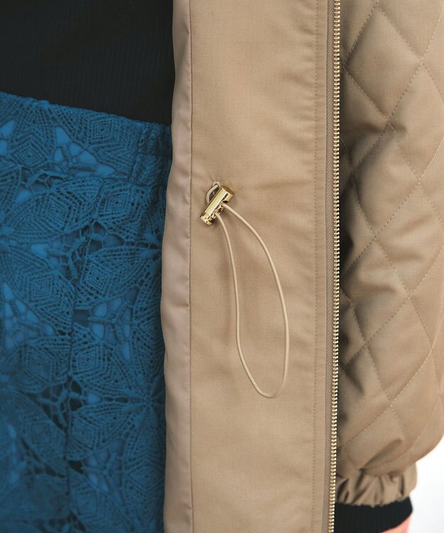 Tiaclasse 中綿キルティングコート ベージュ