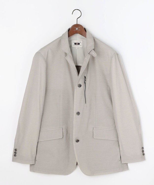 JOSEPH ABBOUD 【キングサイズ・ストレッチ/7ポケット】ハイパワーピケストレッチアクティブレジャー ジャケット　26SSモデル ベージュ系