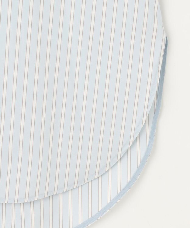 自由区 【洗える】SOMELOSチュニック ブラウス サックスストライプ