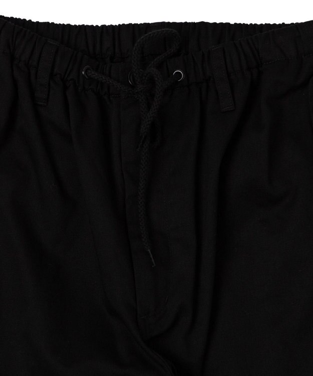 WEGO 【ウエストゴム/ユニセックス着用ITEM】サイドスリットコンバットパンツ ブラック
