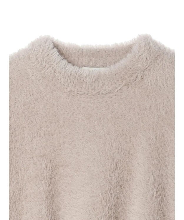 earth music&ecology ロングシャギーハイネックプルオーバー Beige