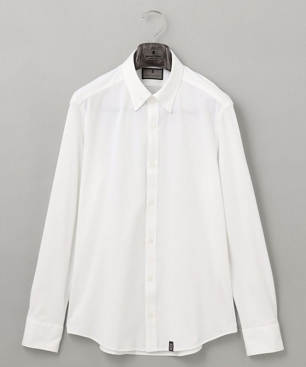 GOTAIRIKU 【吸水速乾】クールマックス鹿の子 ビズシャツ_スナップダウン ホワイト系