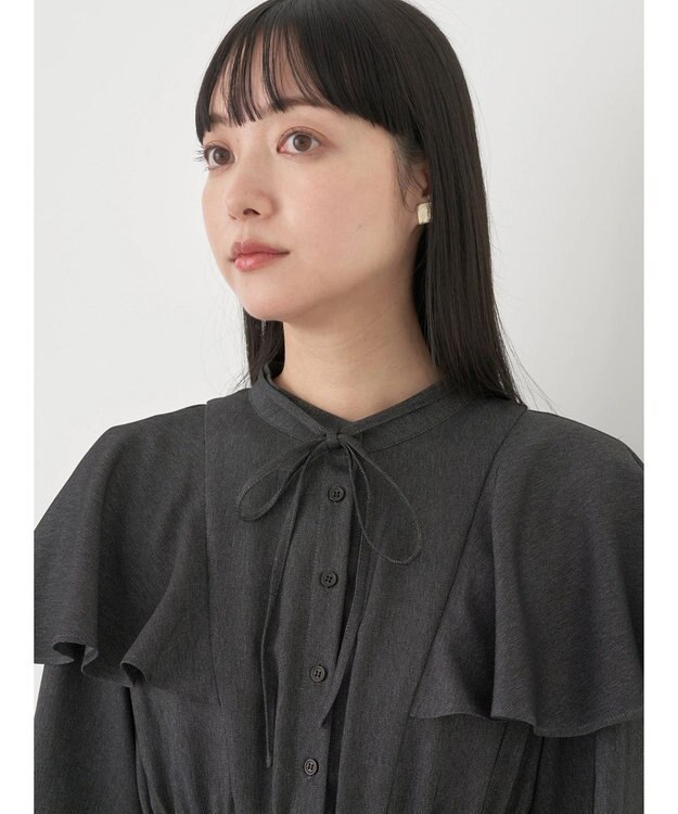 earth music&ecology デニムライクワンピース Black