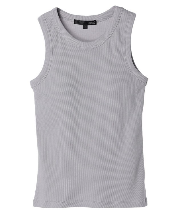 Green Parks ・ＳＵＧＡＲ　ＳＰＯＯＮリブタンクトップ（パット付） Light Gray