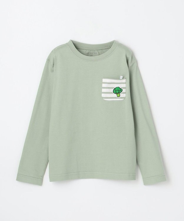 ANY KIDS 【ke ke ke】GOOD MORNING 長袖Ｔシャツ ミントグリーン