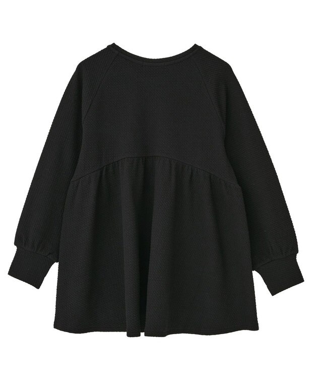 AMERICAN HOLIC フクレジャガードペプラムプルオーバー Black