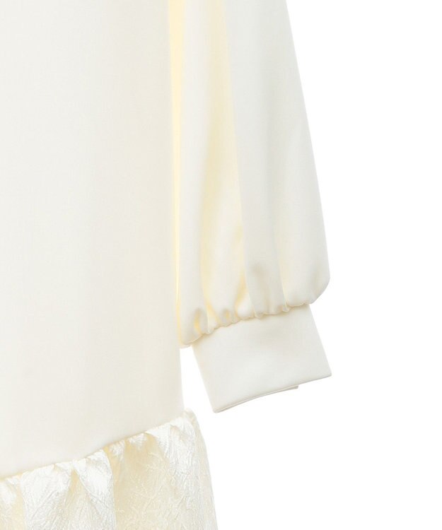 Green Parks ａ．切り替えジャガードワンピース White