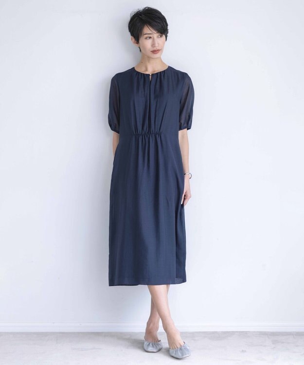 J.PRESS LADIES 【WEB限定】 ギャザー ミュール シルバー系