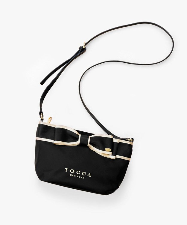 TOCCA BICOLOR RIBBON POCHETTE ポシェット ブラック系