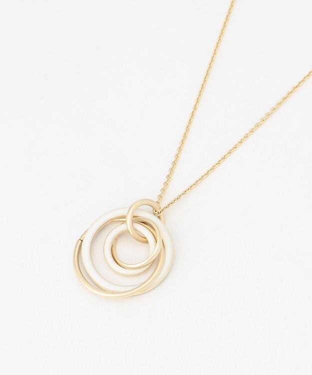 J.PRESS LADIES リバーシブルエポ ネックレス ベージュ系