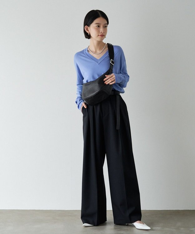 russet ＜ブランド人気No.1ショルダー＞ソフトレザーラウンドショルダーバッグ(CE-1326-WEB) Black2