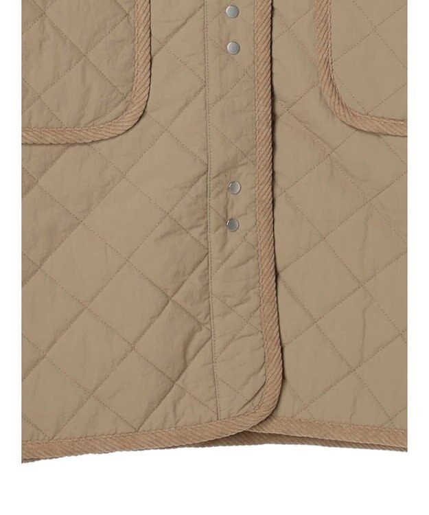 Green Parks キルティングミドル丈コート Beige