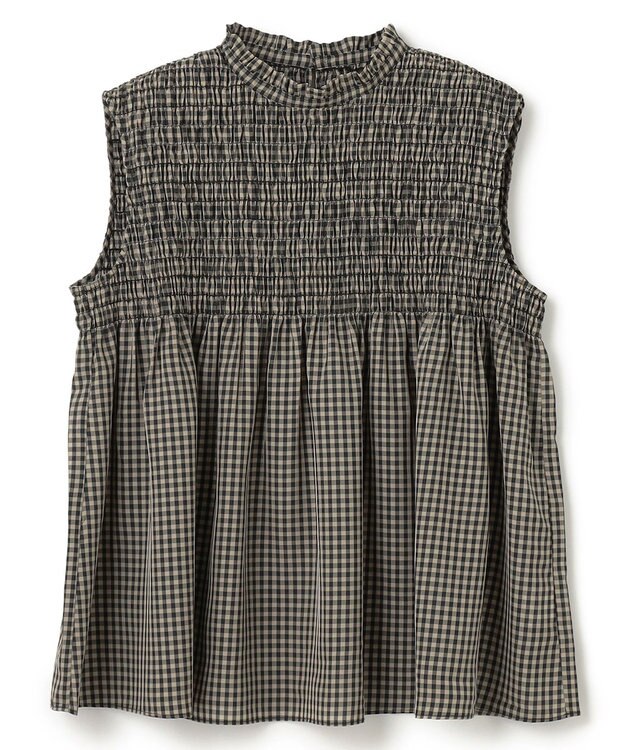 UNFILO 【WEB限定】シアーシャーリングブラウス ギンガムチェック