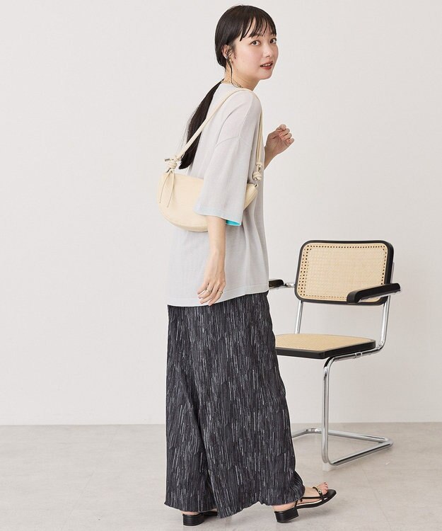 AMERICAN HOLIC アソート柄ジャカードパンツ Charcoal Gray