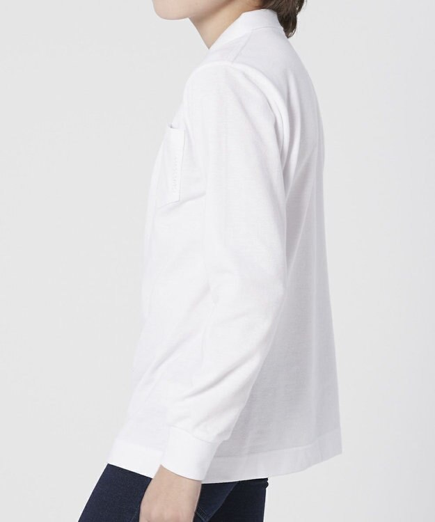 BEAMS SCHOOL ベーシック長袖ポロシャツ ホワイト(ボーイズ)