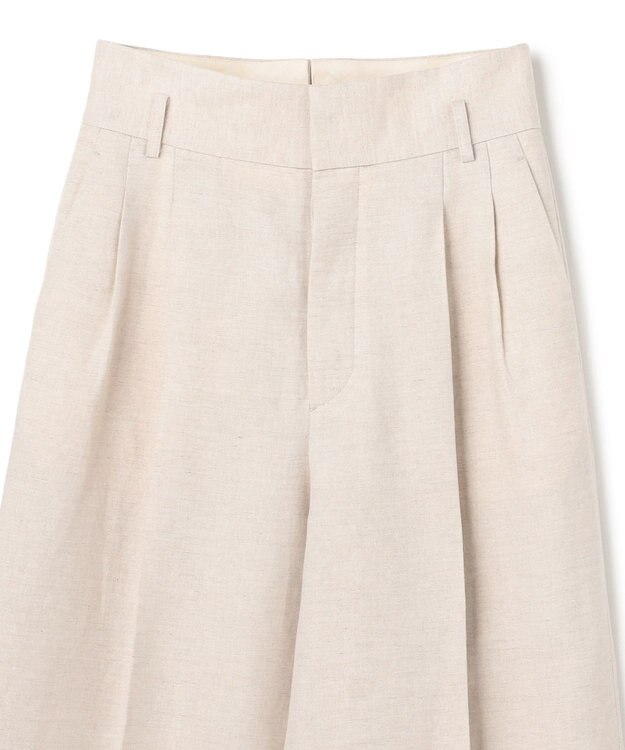 uncrave リヨセルライトリネン ワイドトラウザー フラックス