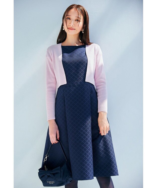 TOCCA 【洗える！】CASHEMERE ボレロ ピンク系