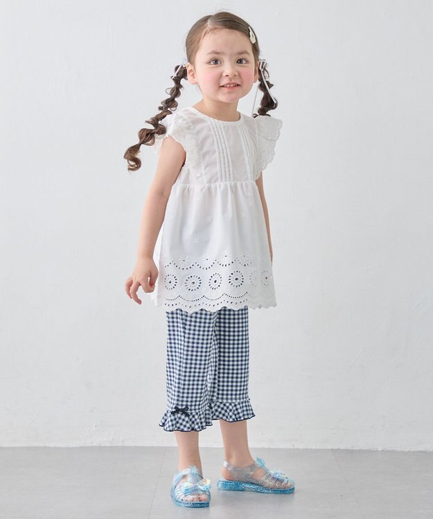 ANY KIDS キラキラジェリーサンダル サックスブルー